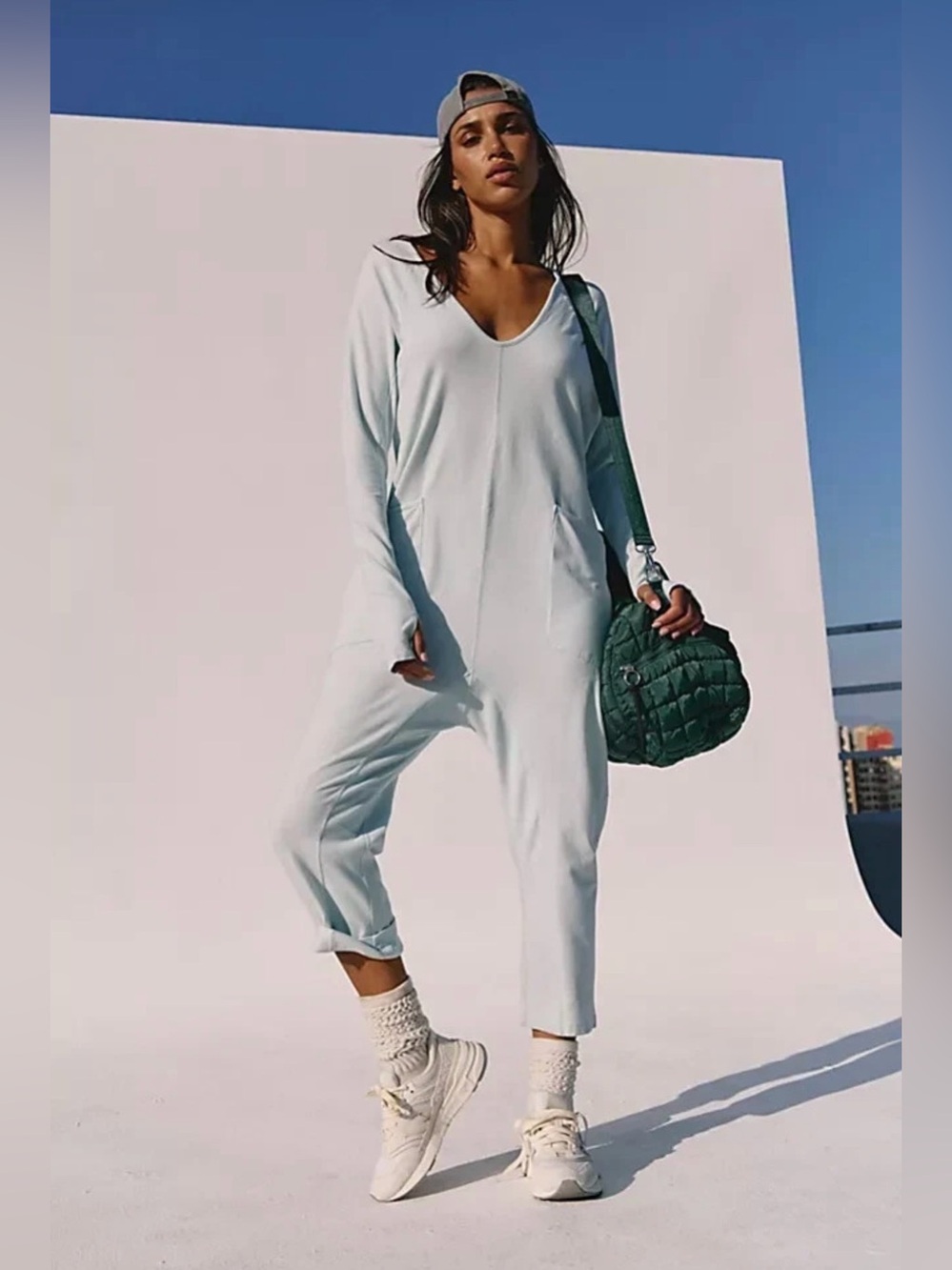 NWT FP Movement Hot Shot Long Sleeve Jumpsuit - Picture 1 of 5